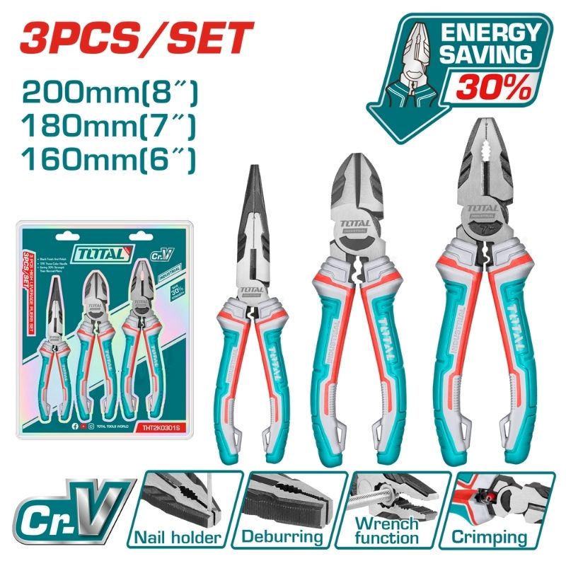 3PCS HIGH LEVERAGE PLIERS SET (THT2K0301S)