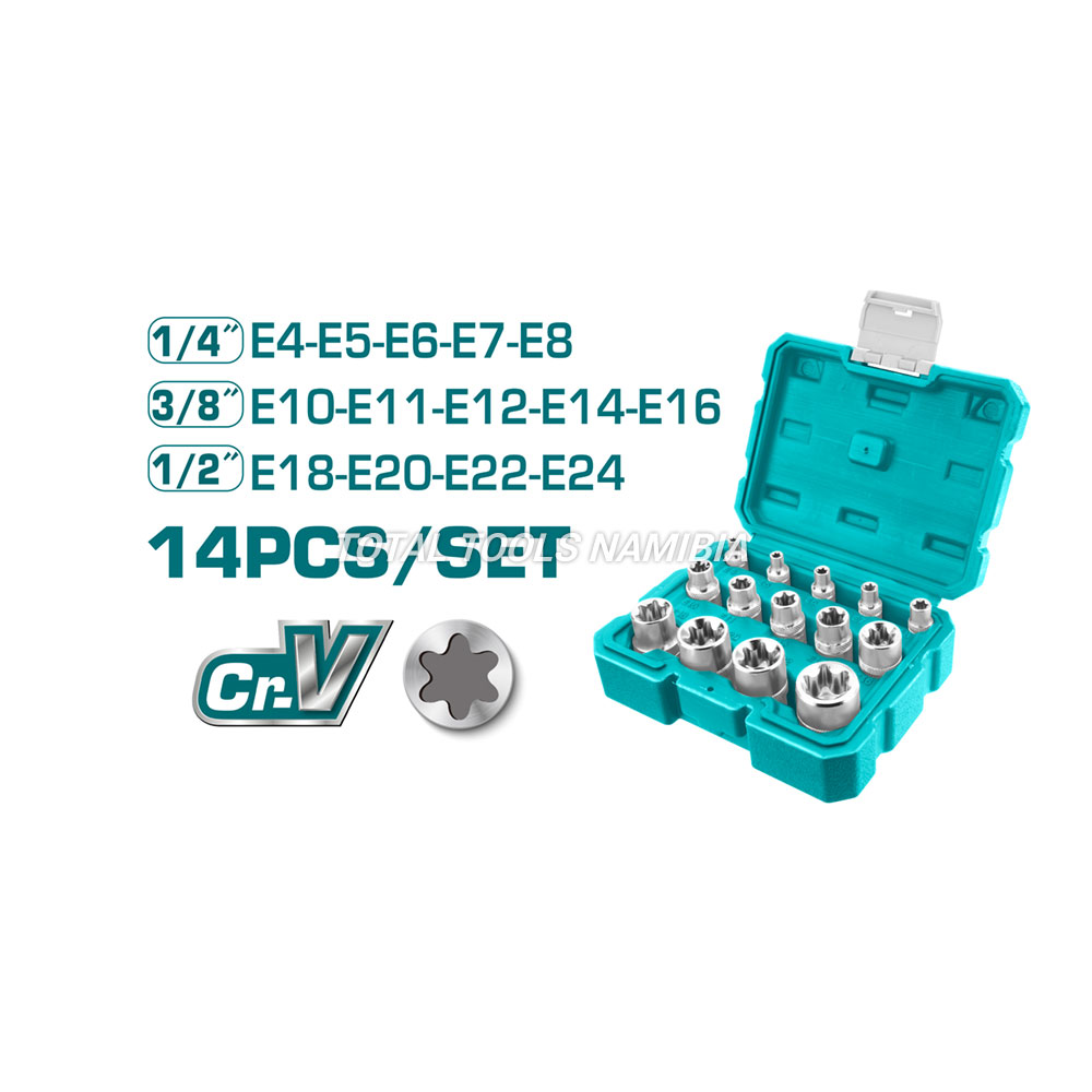 14PCS STAR SOCKET SET (THKTETS0114)