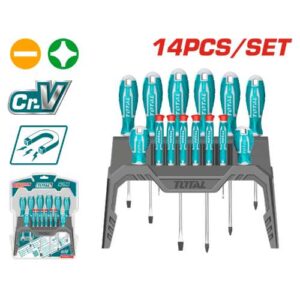 Total Tools 14PCS Screwdriver and Precision Screwdriver Set (THT250614)