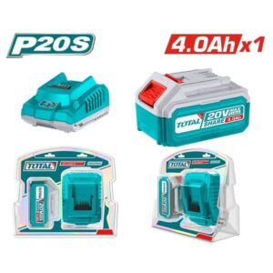 Total Tools P20 Lithium-Ion Battery and Charger Kit 4.0Ah (TFBCPK1214)