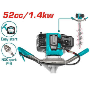 Total Tools Earth Auger 52cc/1.4kw (TEA55221-1)
