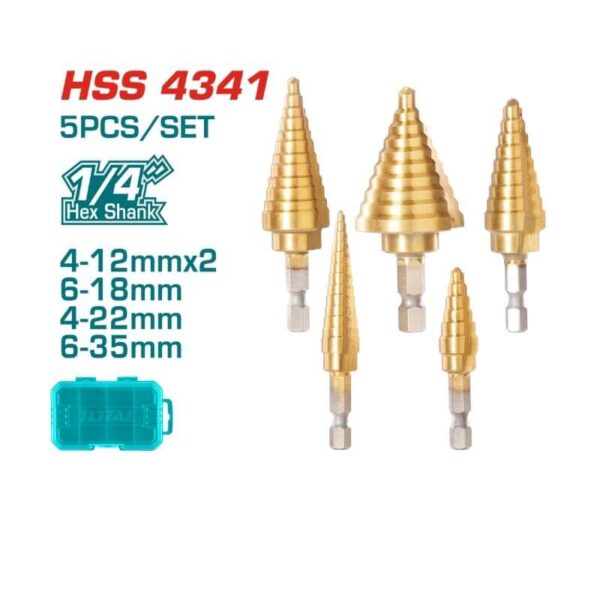 Step Drill Bit Set (TACSD2051)