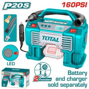 Total Tools Lithium-Ion Auto Air Compressor (TACLI2002)