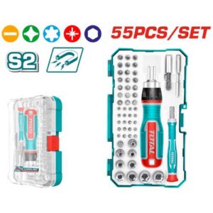 55PCS SCREWDRIVER BITS SET (TACSD30556)