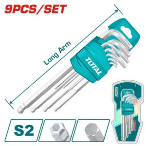 Total Tools 9 Pcs Ball Point Hex Key (THT106291)
