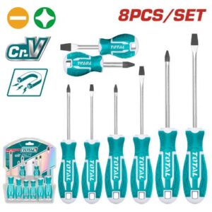Total Tools 8Pcs Screwdriver Set (THT250608)