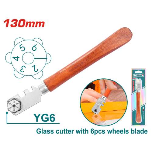 GLASS CUTTER 6PCS WHEELS BLADE (THT561301)