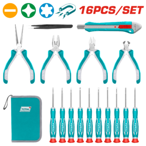 Total Tools 16Pcs Precision Tools Set