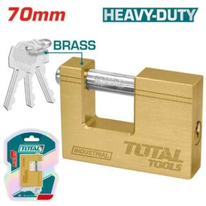 Total Tools Heavy Duty Brass Padlock 70mm (TLK32703)