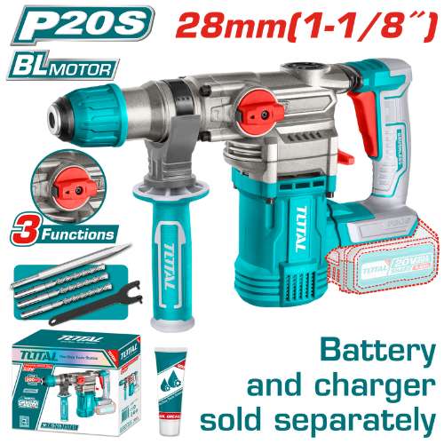 Total Tools Lithium-Ion Rotary Hammer Brushless (TRHLI20288)