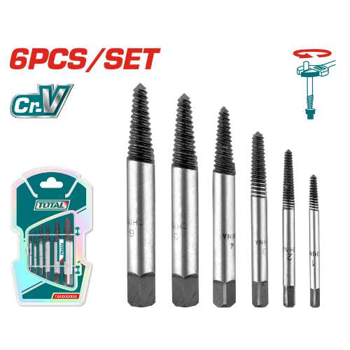 6 Pcs Screw Extractor Set (TACSE0061)