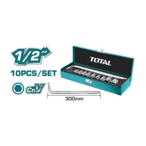 TOTAL TOOLS 10PCS 1/2" SOCKET SET