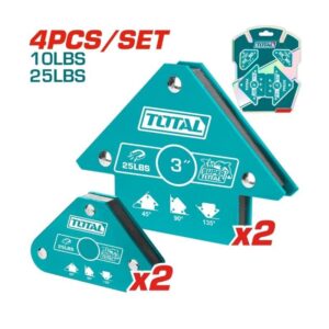 Total Tools 4 Pcs Magnetic Welding Holder Set (TAMWH4062)