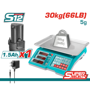 Total Tools Lithium-Ion Scale (TES1223)