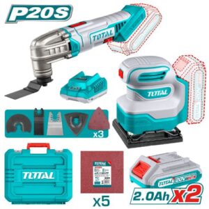 Total Tools 2Pcs CL Multi-Tool & Sheet Sander (TCKLI20276)