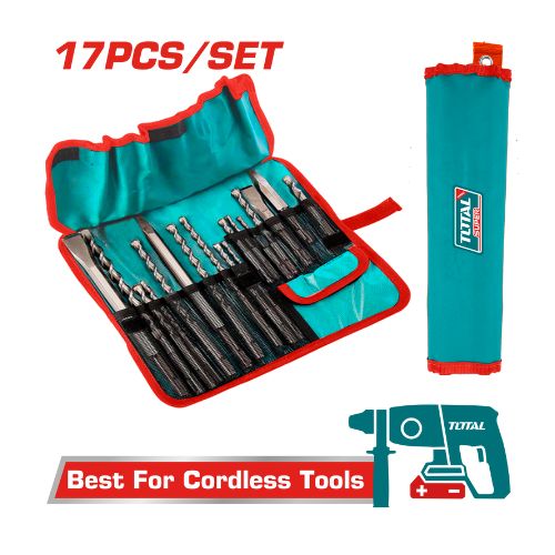 17pcs SDS Plus Hammer Drill Bit and Chisels Set (TACSD91701)