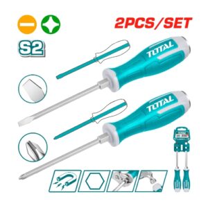 2 Pcs go-through screwdriver set (THGSS2206)