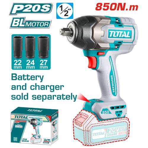 Cordless impact wrench (TIWLI20851)
