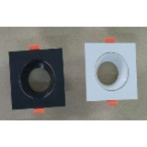 Total Down Light GU10 Square Fixture Black (TTN-CET-GU10-SQUARE-BLACK)