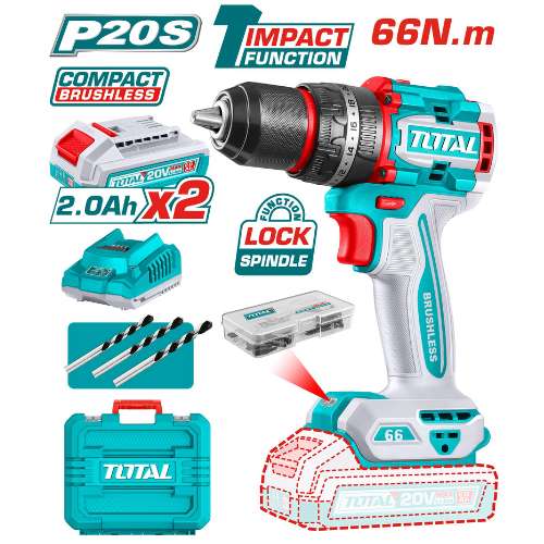 Compact Brushless Cordless Impact Drill (TIDLI20668)