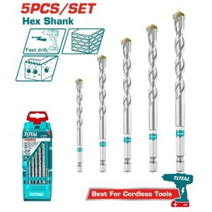 5 Pcs masonry drill bits set (TACSD6055)